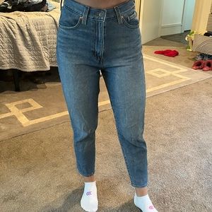 Levi high waisted mom jeans